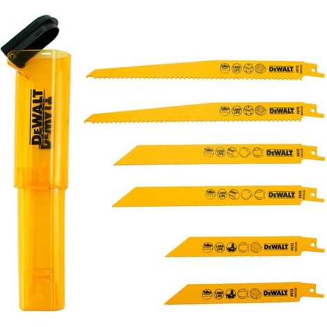 DeWALT DT2444-QZ 6 pc Reciprocating Saw Blade Tough Set