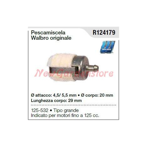 Soplete WALBRO para motosierra 125 532 tipo grande R124179