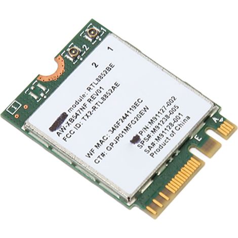 L'adaptateur réseau WiFi 6 M.2 RTL8852BE prend en charge la double bande 2,4 GHz/5 GHz avec une vitesse maximale de 1800 Mbps, le Bluetooth 5.2 et dispose d'une carte réseau sans fil intégrée. (1/5)