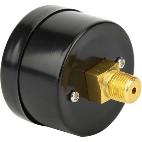 Manomètre - Jauge De Pression Air - Pour Compresseur A Vis Et A Piston - Plage 0 À 180 PSI - Diamètre 42 Mm - Filetage 10 Mm - Noir (1/4)