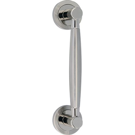 Manillón zamak bicolor roseta redonda puerta interior alta durabilidad 180mm (1/2)