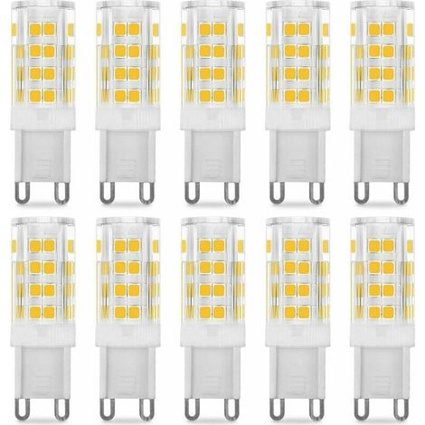 royaluxe -Ampoule LED G9 5W, Equivalent 40W , Blanc Chaud 3000k, 220-240V, 360° angle de faisceau, Pack de 10 (1/5)