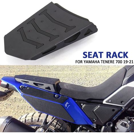 Neuer schwarzer Sitzbezug für Yamaha Tenere 700 Mono Motorrad. Sitzgestell inklusive. (1/4)