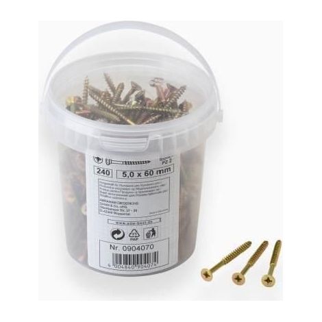 Meister Vis universelles 5 x 60 mm, 240 Pieces, 904070