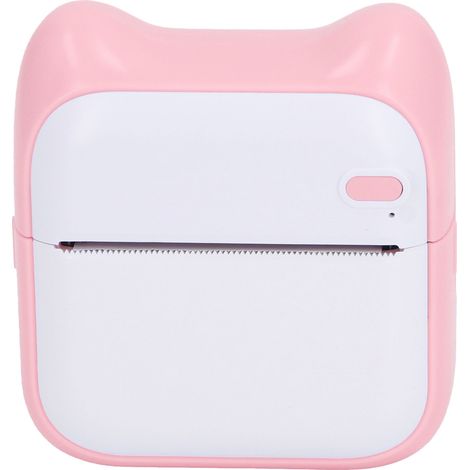 Taschen-Thermodrucker mit Bluetooth-Verbindung, inklusive Papier für Notizen zu falschen Antworten (Pink) (1/5)