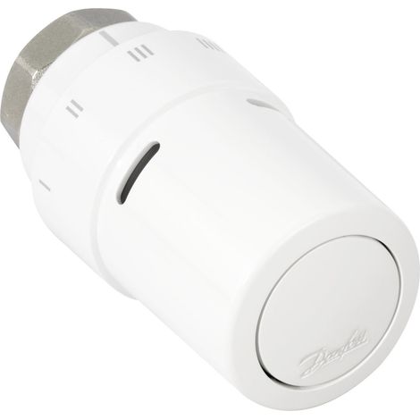 Danfoss – Tête thermostatique liquide blanche RAX-K – Raccord M30x1.5 – Ultra compacte 5.5x5.5x9.1 cm – Précision et réactivité élevées