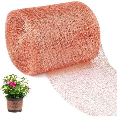 Filet Anti Limaces et Escargots, 12.7cm x 6m Ruban Cuivre Anti Limace, Double Couche Grillage en Bande Cuivre Anti Limace (1/5)