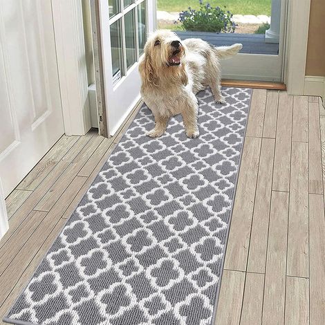 Tapis Couloir Antidérapant 50x150cm Tapis Entrée Intérieur Long Tapis Chemin Cuisine Devant Evier Absorbant Lavable en Machine Tapis de Sol Entrée pour Hall Couloir Cuisine (1/5)