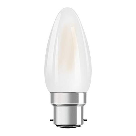 Osram Retrofit Classic B Dim Lampadina LED, Attacco: E14, Bianca Calda, 2700 K, 4 W, Equivalenti a 40 W, LED Retrofit CLASSIC BW, Opaco, Taglia Unica (1/3)