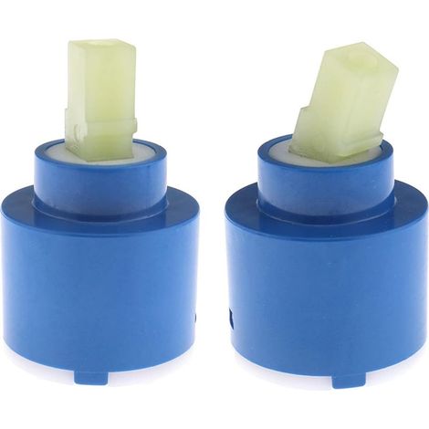 Lot de 2 cartouches de disque en céramique de 35 mm pour mitigeur de salle de bain (1/5)