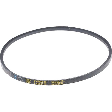 Rs Pro – Courroie Z 660mm pour tondeuse – Section Z – Pour poulies de 50mm minimum – Matériau PET et caoutchouc