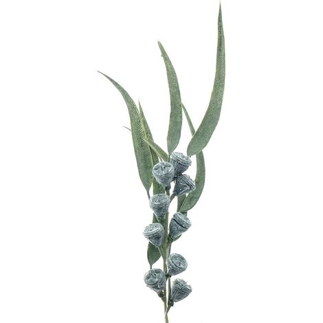 GASPER Eukalyptusfruchtzweig Grau & Grün 40 cm - Kunstblumen