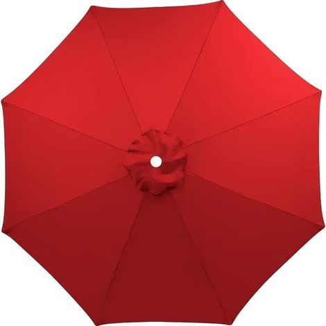 Telo di ricambio per ombrellone da giardino, protezione UV, impermeabile, rosso, 2M-8R (1/2)