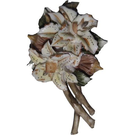 Oggetti da Bomboniera fiore in porcellana per  matrimonio cresima comunione segnaposto  o da applicazione particolari (1/5)