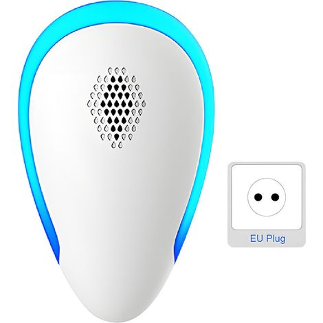 6 Pièces Désinsectiseur Ultrasonique Électronique à Variation de Fréquence Multifonctionnel Anti-Moustiques et Rats Couverture Jusqu'à 100m² Sans Danger pour Humains et Animaux-KZQ (1/5)