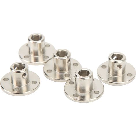 5 Pièces Accouplements Rigides 6mm avec Flasques pour Moteurs RC, Transmission et Guidage de Modélisme (1/5)