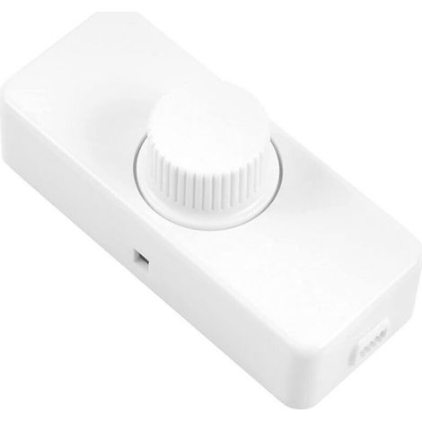 Gradateur de bord arrière LED 3-100W (variateur rotatif), utilisé pour LED dimmable, lampe à incandescence, lampe halogène, 220-240V, interrupteur enfichable CE, Blanc (1/4)