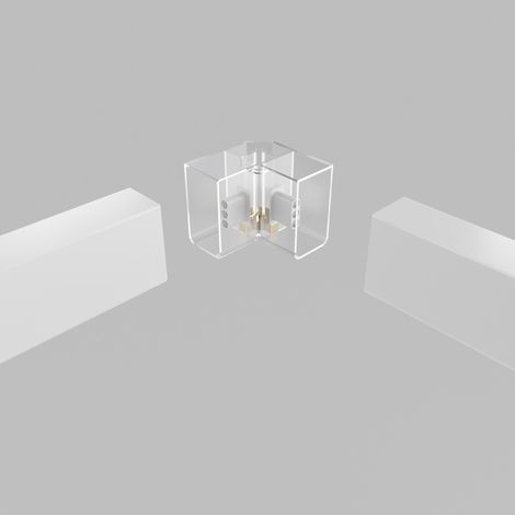 V-förmiger Connector für Hexagon - 90° - 2,2 cm