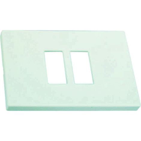Placca 2 posti ravvicinati Venus - 115x80 mm - 1867.2F.B. - MARLANVIL - 20 pz