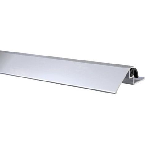Rail de butée de porte AKW 2 à visser alu argent.Br50xH15xL1000 (1/4)