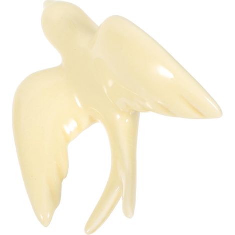 Décoration Murale Oiseau en Céramique Chic pour Intérieur, Sculpture Murale Charmante pour Restaurants et Présent Décoratif (1/5)
