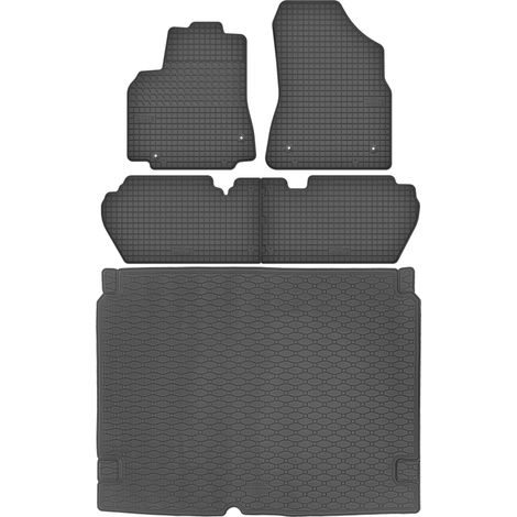 Citroën Berlingo II Kombi (2008–2018) – SET – Gummifußmatten + Kofferraummatte