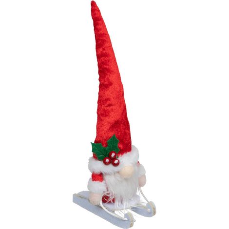 GNOM ROT S SCHLITTEN 25CM - Feeric lights & christmas