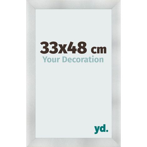 yd. - Cadre photo 33x48 - Aluminium Brosse - MDF - Pisa (1/5)