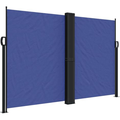 Maison Exclusive - Seitenmarkise Ausziehbar Blau 160x600 cm