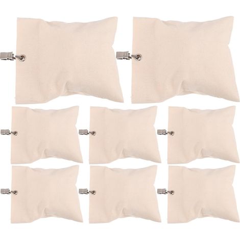 8 Ensembles Poids pour Rideaux D'extérieur, Poids de Paquet de Sable, Beige, avec Pinces Intégrées, Toile PE, pour Rideaux et Draperies de Patio Tonnelle, Installation Rapide (1/5)