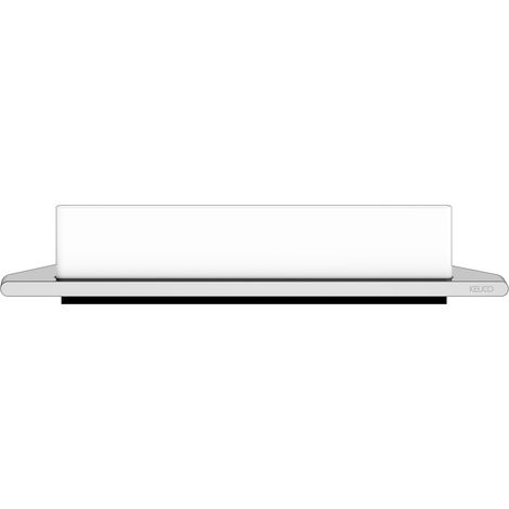 KEUCO EDITION 400 Eckduschablage mit Glasabzieher, Aluminium (1/5)