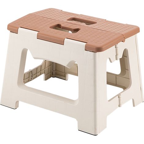 Tabouret Pliant en Plastique Robuste et Léger pour Intérieur Extérieur Camping Pêche Design Moderne Stable Confortable 800g (1/5)