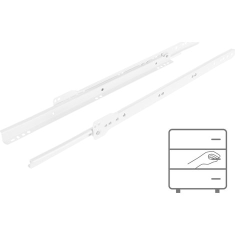 Guide à rouleaux 400 mm blanc 20 kg Riex NR09 (1/5)