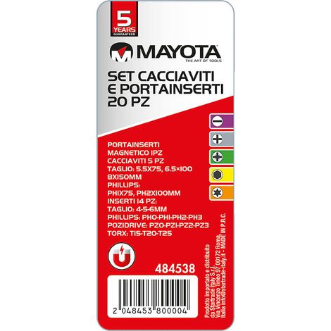 Set cacciaviti 20pz