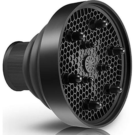 Diffuseur pliable pour sèche-cheveux ionique, séchage rapide, portable, pliable et léger, en silicone, accessoire de coiffure professionnel.