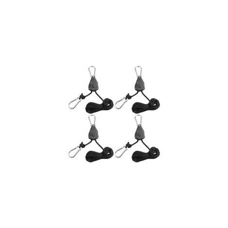 AIDUCHO Set di 2 corde a cricchetto con gancio per lampada da giardino 1/8" - Crezuo