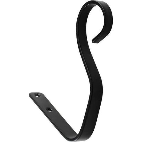 Crochets pour jardinières, supports pour pots de fleurs d'intérieur et d'extérieur-13.2X11CM-Black (1/2)