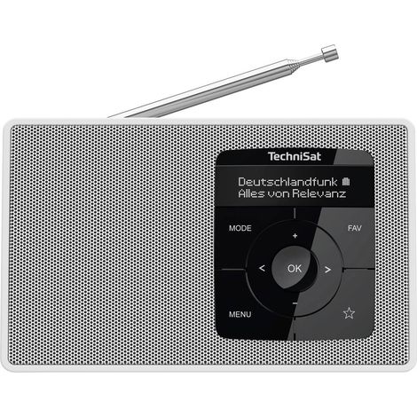 TechniSat DIGITRADIO 2 Radio da tavolo DAB+, FM DAB+, FM, Bluetooth Funzione allarme Bianco (1/5)