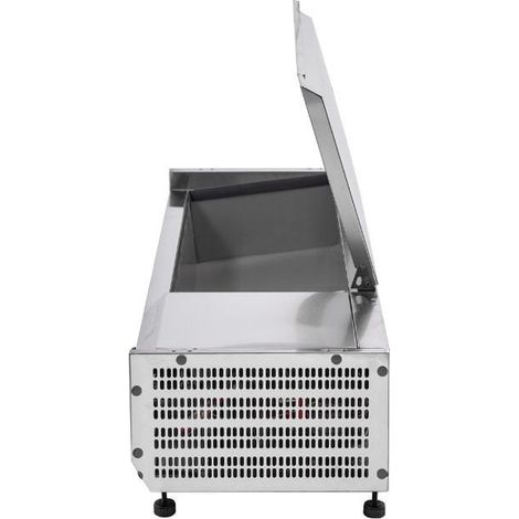 Saladette Réfrigérée à Poser Couvercle Inox - 3 x GN 1/3 + 1 x GN 1/2
