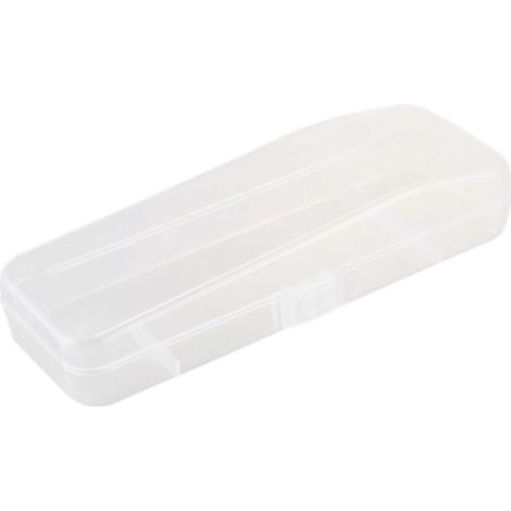 1 Boîte de rangement pour rasoir homme, étui en plastique transparent --- (1/5)