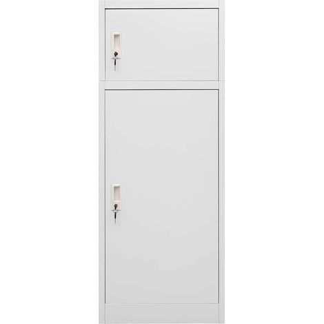 Maison Exclusive - Armario para sillas de montar acero gris claro (1/5)