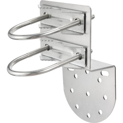 Support mural pour antenne TV – Fixation mât antirouille – Compatible 25-50mm – Résistance à la corrosion – Kit de montage extérieur (1/5)