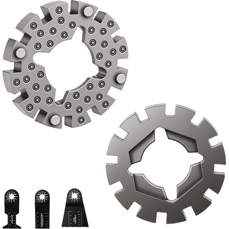 Adaptateur pour lames de scie oscillante, adaptateur universel multicutter, adaptateur de tige d'outil, compatible avec de nombreuses marques, idéal pour les travaux de bricolage et les travaux de (1/5)