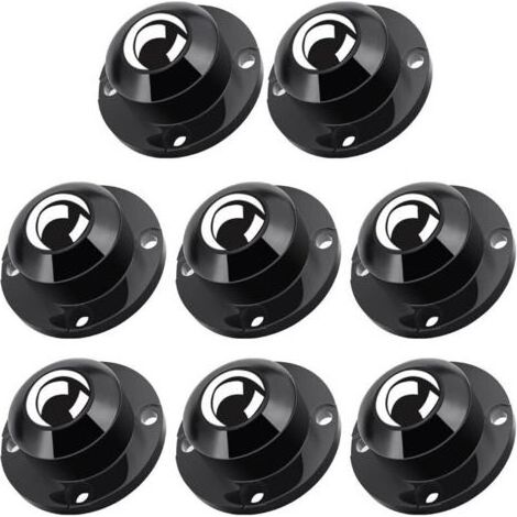 8 PCS Roulettes pour Meubles, Roulettes Universelles Pivotantes à 360°, 45mm Roulettes en Acier Autocollantes pour Petits Meubles, Roulettes Plates (1/5)