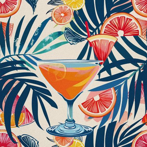 Outdoor-Dekostoffe Oxford - Motiv Cocktail DX8566 (1/5)