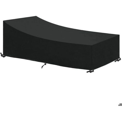 Housse Transat 200x75x40/80cm Housse pour Chaise Longue Exterieur Housse Bain de Soleil Impermeable Housse de Protection (1/5)