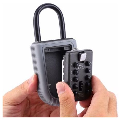 BUNTHAUS Boite a Clefs Securisee Exterieur Mini Boîte à Clés Securisee Portable avec Code 10 Chiffres Étanche Boite à Clé pour Maison École Bureau Usine (1/5)