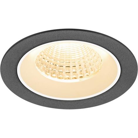 Encastré downlight NUMINOS® M intérieur2700 K 55° IP20 rond noir / blanc - SLV - 1009602