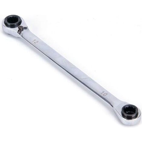Clé à cliquet double œil 4 en 1 - 10 mm 13 mm 17 mm 19 mm - Mécanisme 72 dents - Acier Chrome-Vanadium - 1 pièce (1/5)