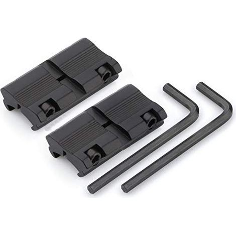 2 pièces/Ensemble 3/8 "11mm Queue d'aronde à 7/8" 20mm Adaptateur tisserand Anneau de Montage convertisseur en Alliage d'aluminium Plate-Forme de Rail (1/5)